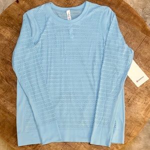 NWT lululemon Breeze by LS *Squad Stripe sz 8